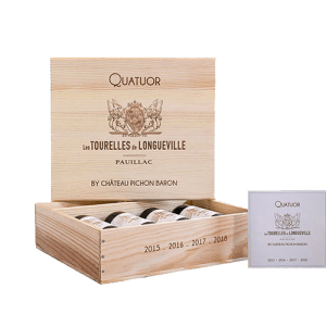 Château Pichon Baron Coffret Quatuor Tourelles Rouges 300cl