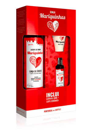 Ginja Mariquinhas Cof. Ménage Ginja + Miniature + Verre Céramique 54cl