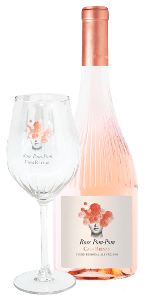 Casa Relvas Pack Rosé Pom-Pom 12x0.75cl + 6 verres Rosés 2024 9lt