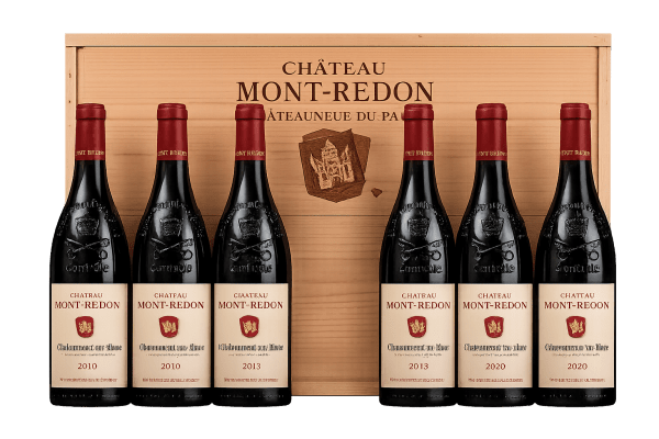  Château Mont Redon Châteauneuf-du-Pape Vertical Gift Set - 2010-2015-2020 - 6x75cl 450cl